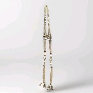 Rare Vtg Sarah Coventry 1970's Tie & Tassel Multi Strand Open End Necklace